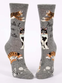 People I Love: Cats W-Crew Socks