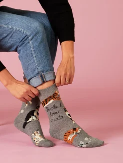 People I Love: Cats W-Crew Socks