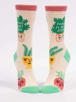 Proud Plant Mom W-Crew Socks
