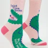 Quiet Time Socks. We Don't Talk Now. W-Crew Socks