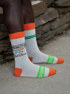 Ringmaster Of The Shit Show M-Crew Socks