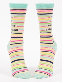 Shhh I'm Overthinking W-Crew Socks