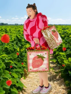 Strawberry Clouds Shopper