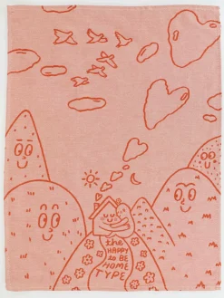 The Happy To Be Home Type Dish Towel