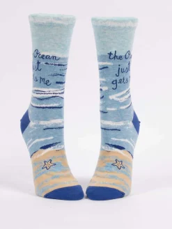 The Ocean Just Gets Me. W-Crew Socks