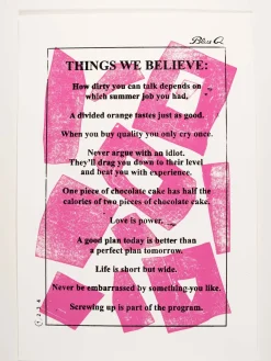 Things We Believe, Pink