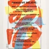 Things We Believe Print, Multi Tangerine