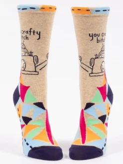 You Crafty Bitch W-Crew Socks