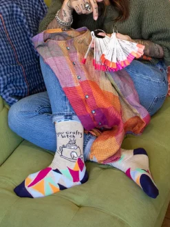 You Crafty Bitch W-Crew Socks